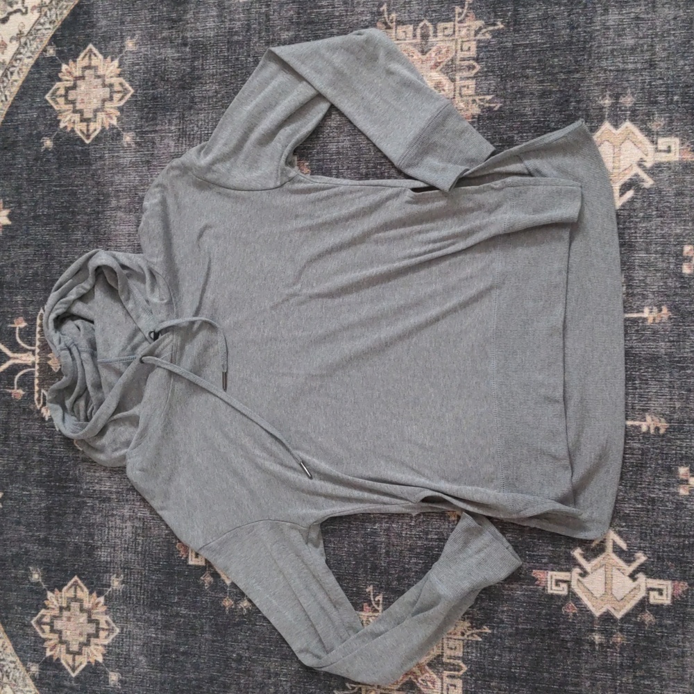 gaiam small oversized grey hoodie
